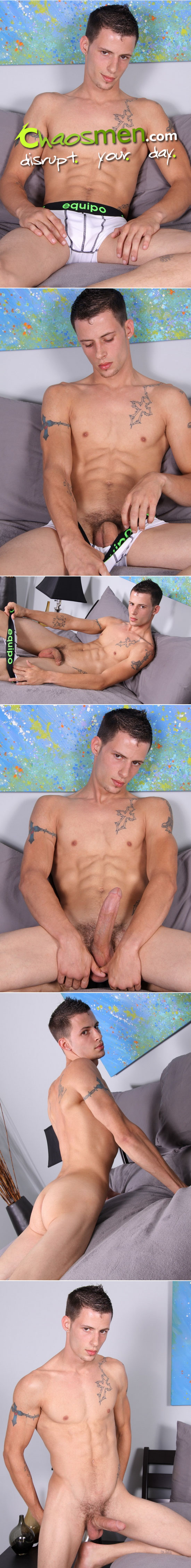 Ace jerks off for Chaosmen Hot jock jerks off at Chaosmen