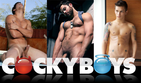 Cocky Boys threesome Seth Knight, Tommy Defendi and Tony Capuci